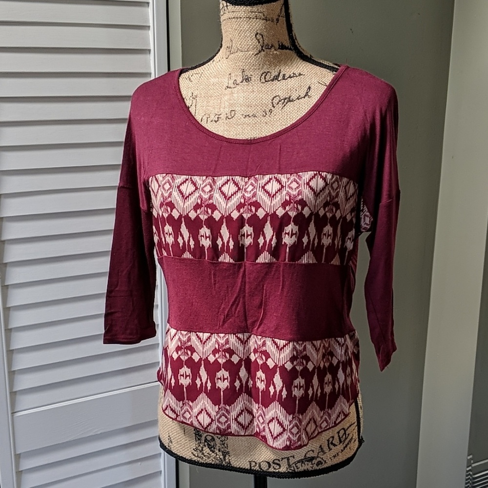 Papaya High_low Split-Back Top